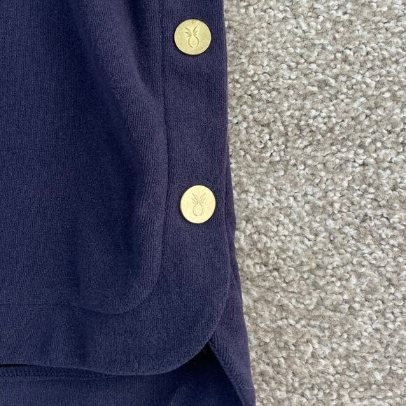 NWT Dudley Stephens Crescent Beach Cover Up Terry Cloth Resort Navy Blue Size XL - Picture 4 of 9